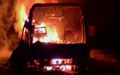 Volvo catches fire near Haveri; 7 dead, 40 injured